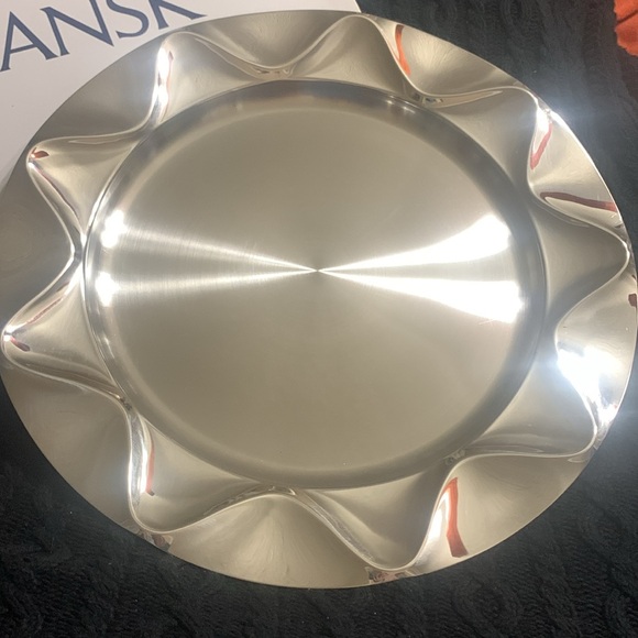 DANSK Origami Stainless Steel Charger / Plate BRAND NEW!!! - Picture 2 of 9